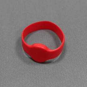 Red-Silicone RFID Wristband Tag Proximity TK4100-Ф50/55/60/65(MM)-10 per pack