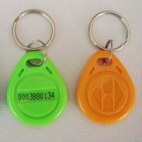 Cyan shell-EMID(TK4100/EM4100)125KHz LF proximity RFID Key Fob tag