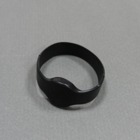 Black-Silicone RFID Wristband Tag with Mifare S50- Ф50/55/60/65(MM)