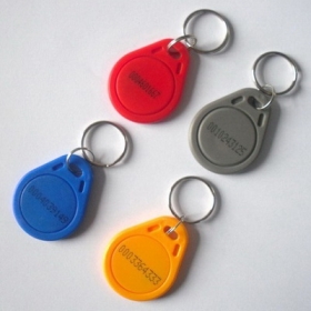 Blue Shell-EMID(TK4100/EM4100)125KHz LF proximity RFID Key Fob tag