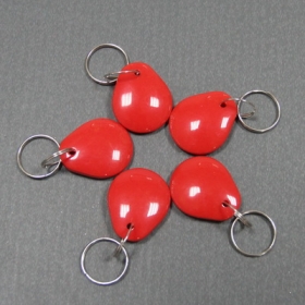 Red-EMID(TK4100/EM4100)125KHz LF proximity RFID Key Fob tag